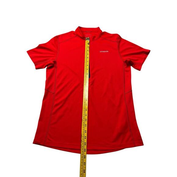 Patagonia Men’s Red 1/2 Zip Henley Outdoor Cycling Jersey Lightweight Shirt -‎ M - Picture 8 of 9